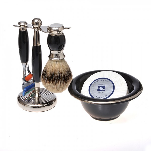 black-3pcs-set-5-blade-with-black-shave-bowl-and-soap-puck