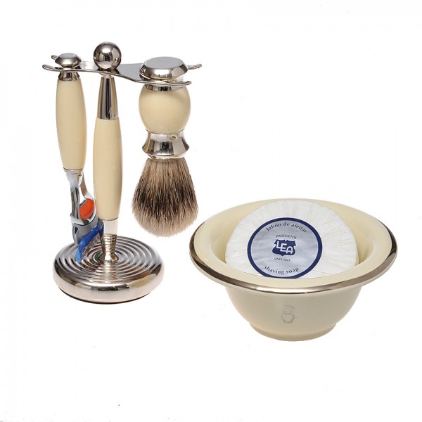 cream-3pcs-set-5-blade-with-cream-shave-bowl-and-soap-puck