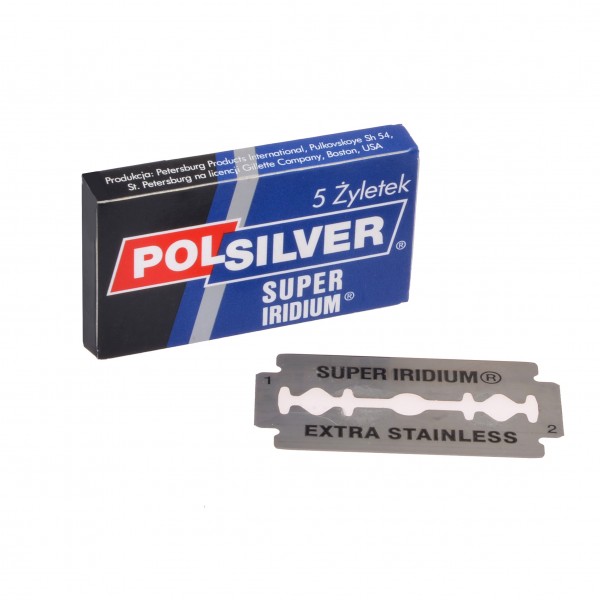 double-edge-blades-polsilver-super-iridium-5-blade-pack