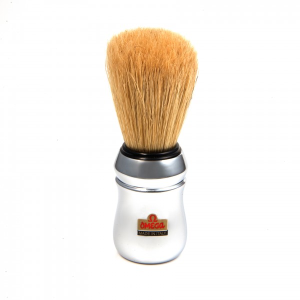 omega-hog-bristle-shaving-brush-chromed-plastic-handle
